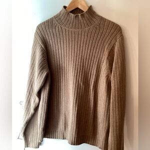 Eddie Bauer Ribbed Knit Sweater - camel